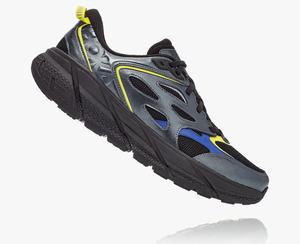 Hoka One One Men's BM Clifton Walking Shoes Black Canada Sale [ZTAMD-3719]